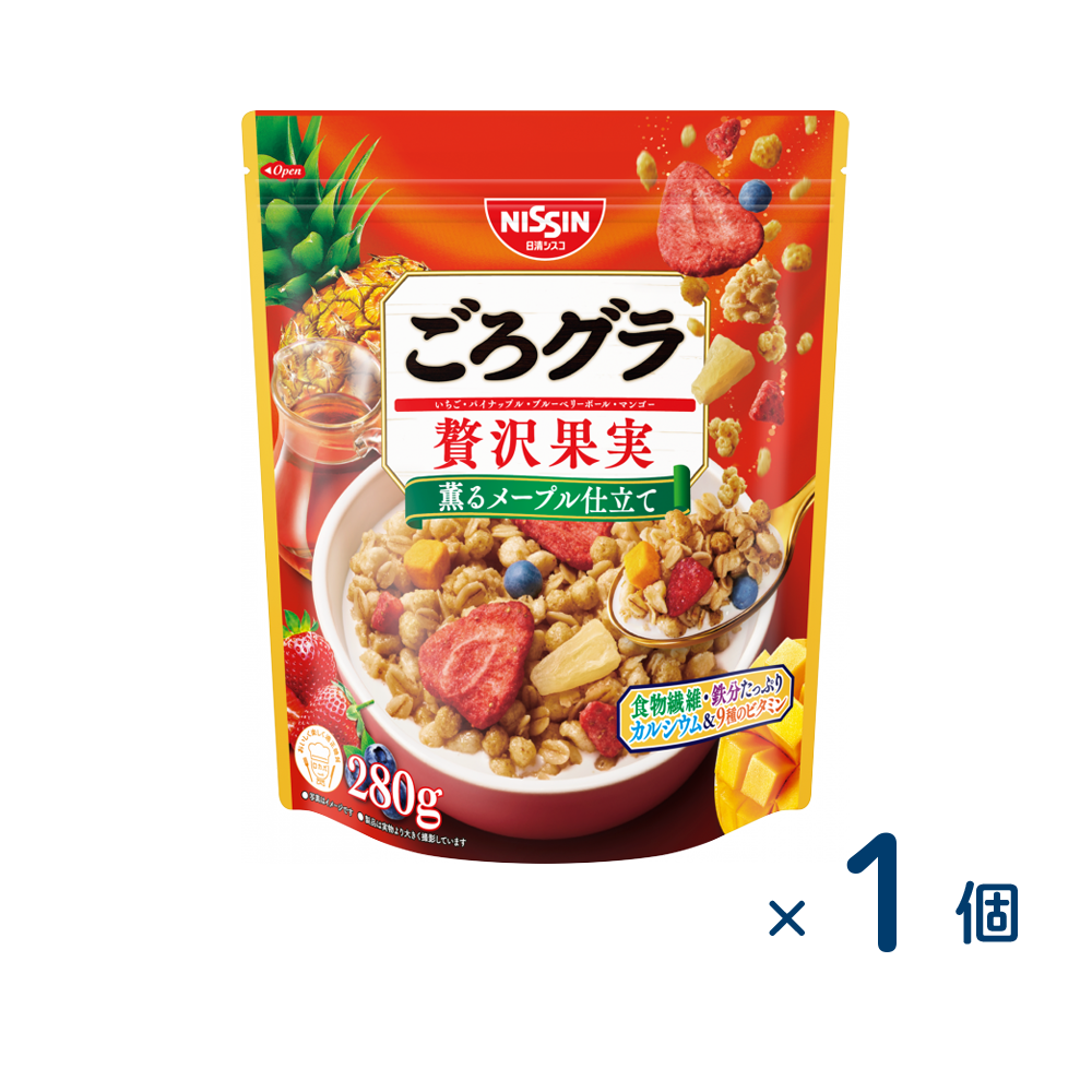 Nissin Cisco Gorogura Luxury Fruit 280g (Best before date: April 1, 2026)