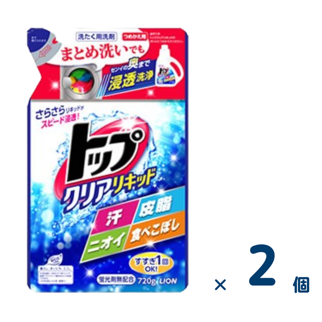 [Sold as a set] Top Clear Liquid Refill 720g 2 pieces