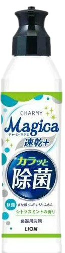 CHARMY Magica Quick Dry + Lightly Disinfecting Citrus Mint Scent 220ml [24 pieces per case]