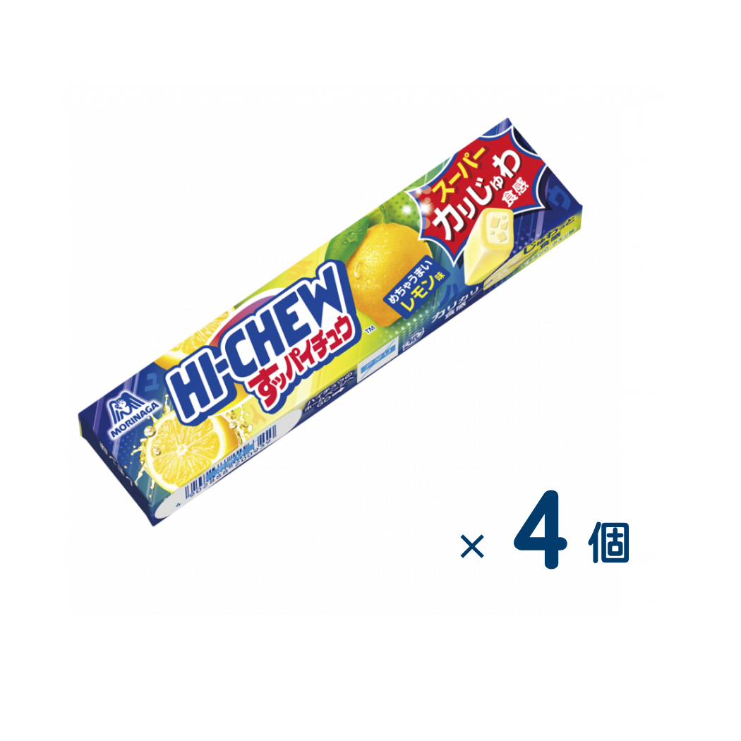 [Sold as a set] Morinaga Sour Chew Lemon 12 tablets (best before date 2027/01/31) 4 pieces