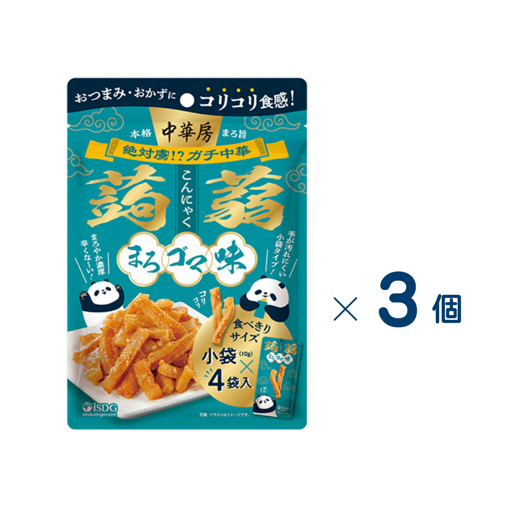 [Ishoku Dogen] Chukabo Konjac Mellow Sesame Flavor 40g Set of 3 (Expiration date: September 30, 2026)