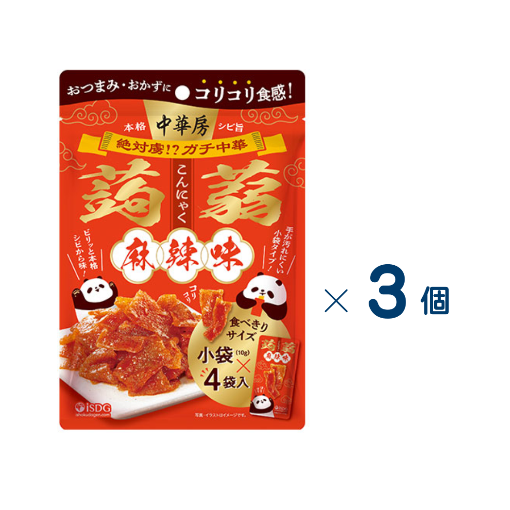 [Ishoku Dogen] Chuka Bo Konnyaku Mala Flavor Set of 3 (Expiration date: November 6, 2026)