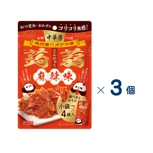 [Ishoku Dogen] Chuka Bo Konnyaku Mala Flavor Set of 3 (Expiration date: November 6, 2026)