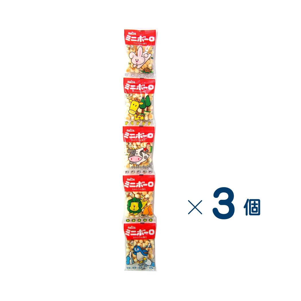 [Osaka Maeda Seika] 5-pack Mini Boro Set of 3 (Expiration date: September 4, 2026)
