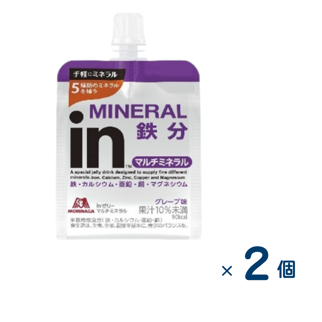 [Sold as a set] Morinaga in jelly multimineral 180g (best before date 2026/11/30) 2 pieces