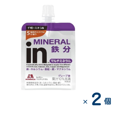 [Sold as a set] Morinaga in jelly multimineral 180g (best before date 2026/11/30) 2 pieces