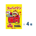[Uema Kashiten] Suppaiman Tsumameru Ume Niku Set of 4 (Expiration date: September 27, 2026)