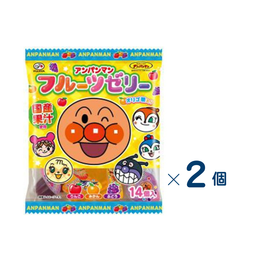 [Fujiya] Anpanman Jelly Set of 2 (Expiration date: September 30, 2026)