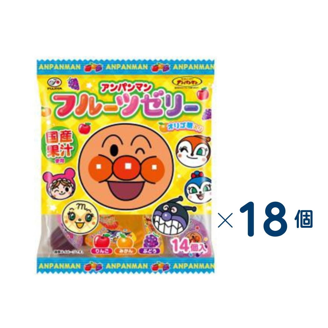 [Fujiya] Anpanman Jelly Set of 18 (Expiration date: August 31, 2026)