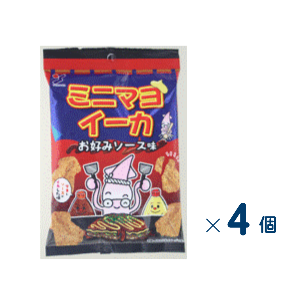 [Karaku] Mini Mayo Ika Okonomi Sauce Set of 4 (Expiration date: October 14, 2026)