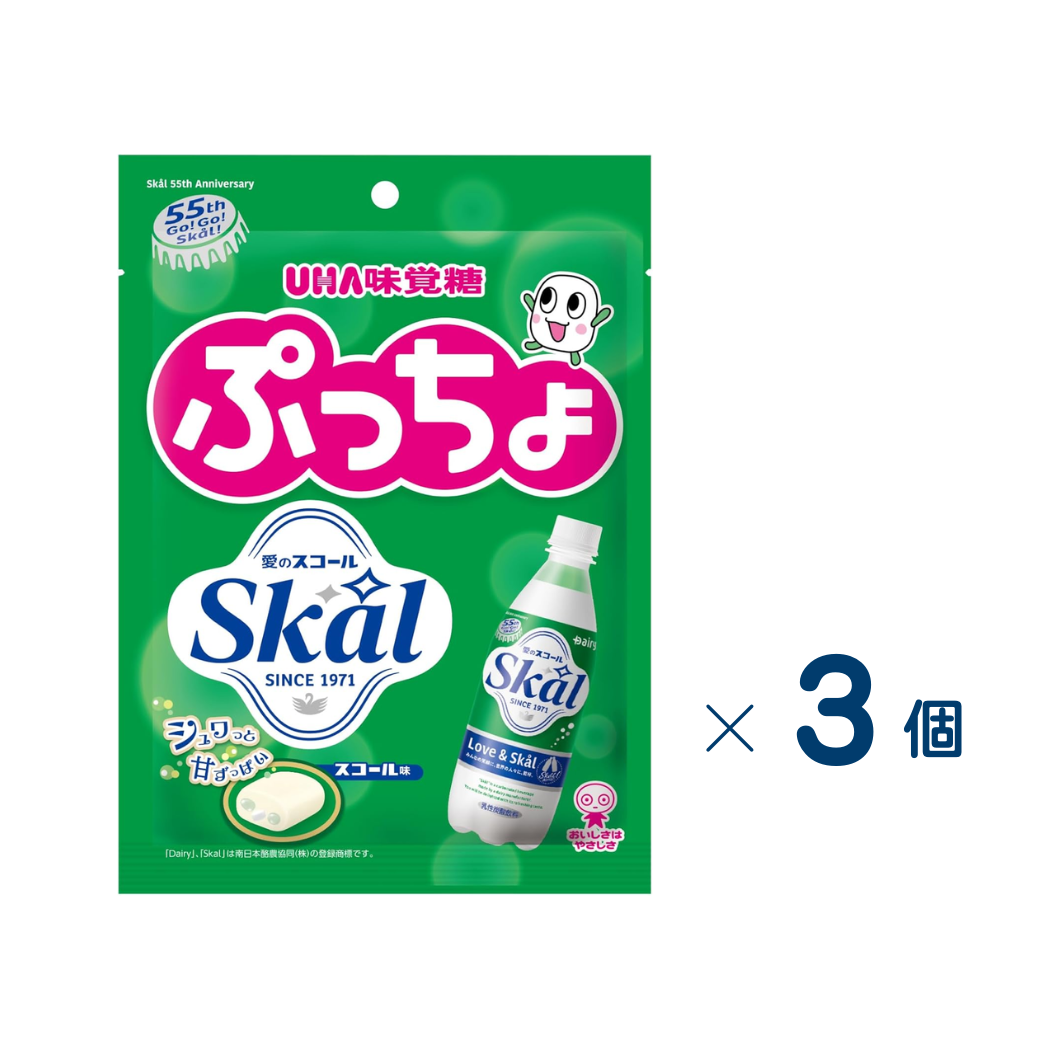 [UHA Mikakuto] Puccho Skal (Set of 3) (Expiration date: February 28, 2027)