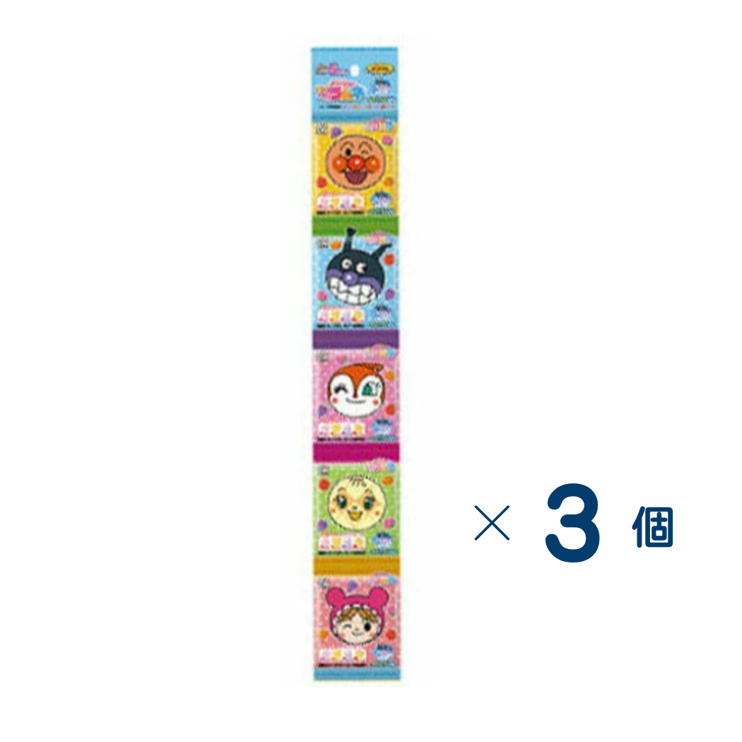 [Fujiya] Anpanman Mini Mini Ramune 5-Pack Set of 3 (Expiration date: September 30, 2026)
