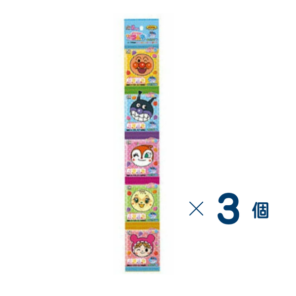 [Fujiya] Anpanman Mini Mini Ramune 5-Pack Set of 3 (Expiration date: September 30, 2026)