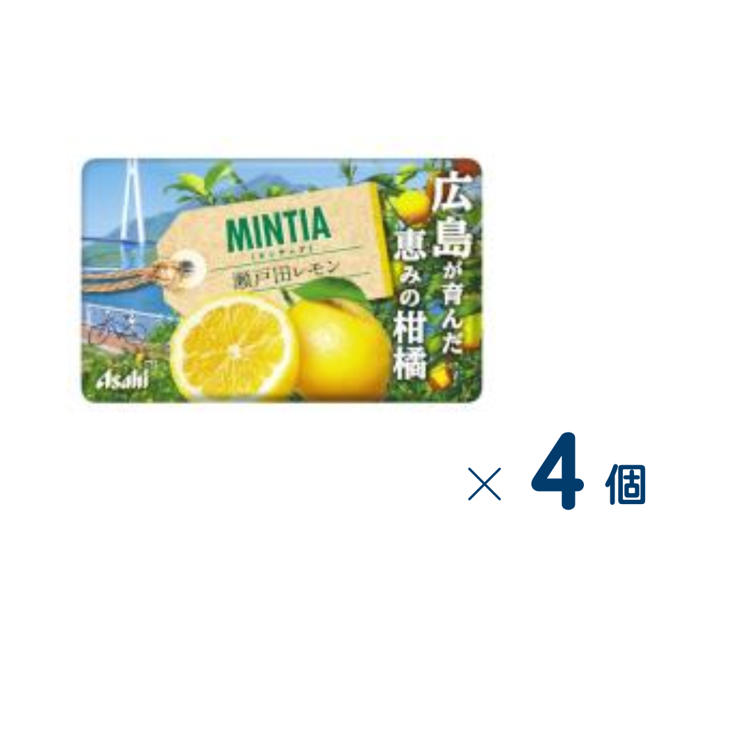 [Asahi Group Foods] MINTIA Setoda Lemon Set of 4 (Expiration date: December 31, 2026)