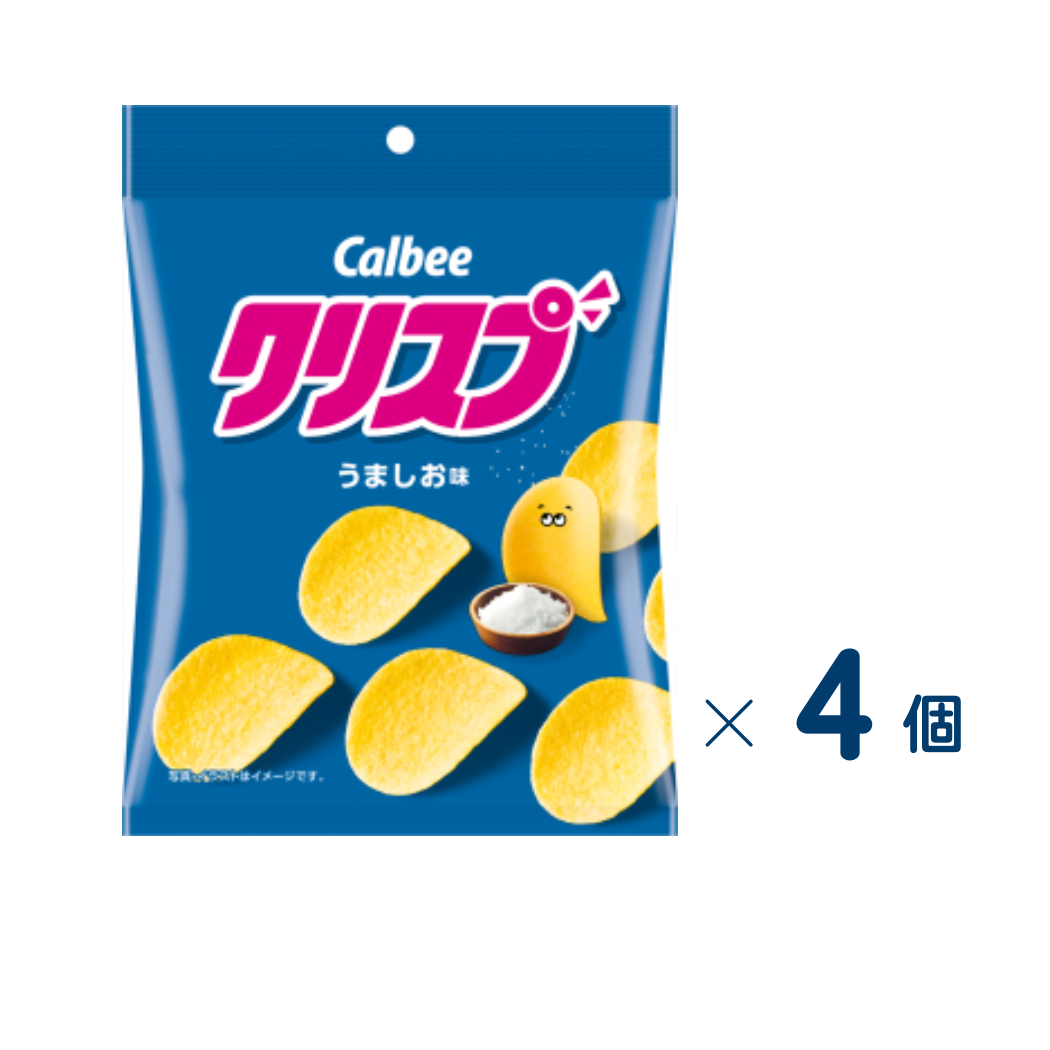 [Calbee] Crisp Umashio Flavor Set of 4 (Expiration date: October 31, 2026)