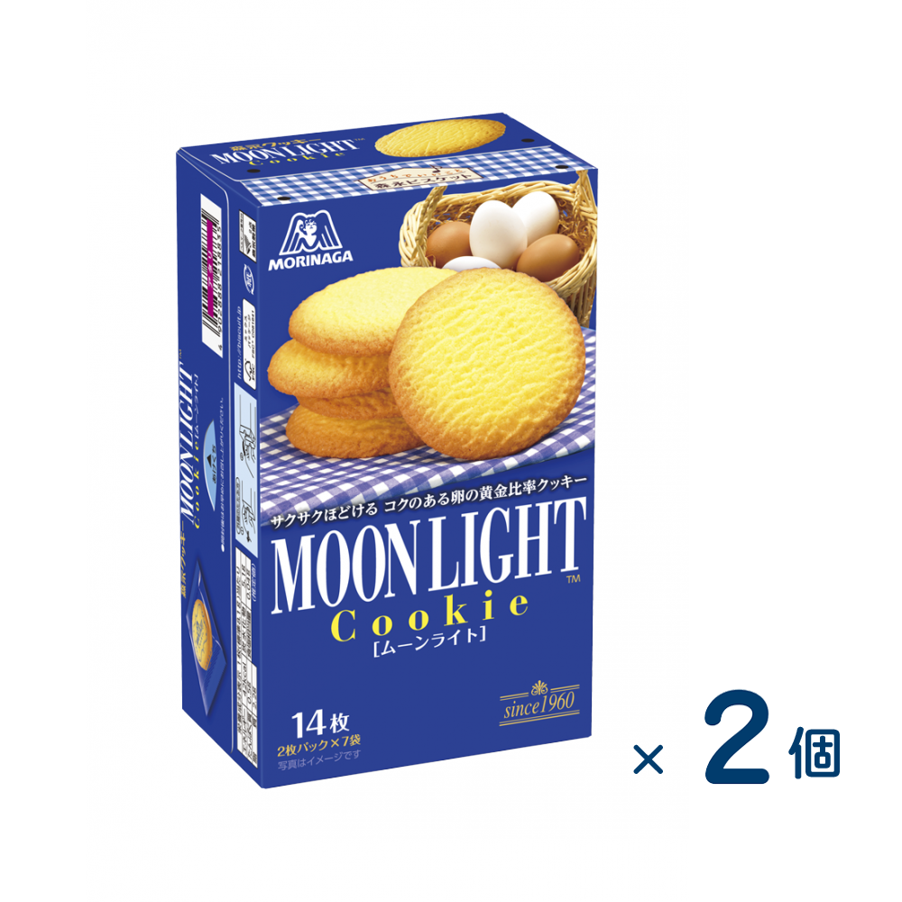 [Sold as a set] Morinaga & Co. Moonlight (Best before date 2026/4/30) 2 pieces