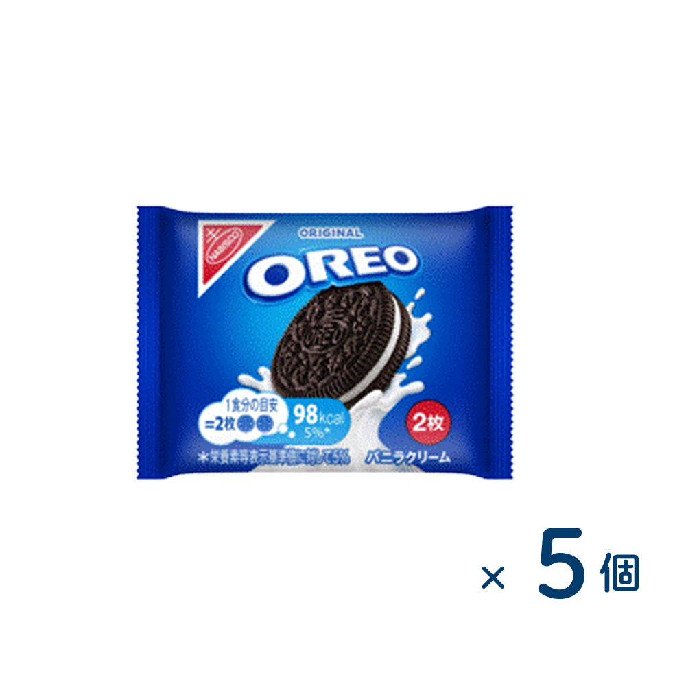 [Sold as a set] Mondelez Oreo Vanilla Cream 2 pieces (best before date 2026/06/30) 5 pieces