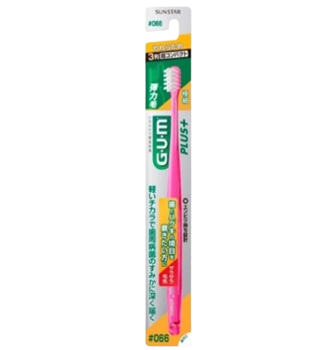 G・U・M Plus Dental Brush #066 (3 rows super compact soft) 1 piece
