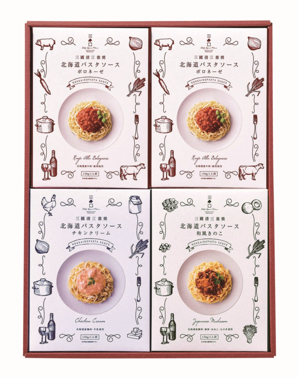 Mikuni Recommended Hokkaido Pasta Sauce Gift Set MPS (Expiration date: April 15, 2027)
