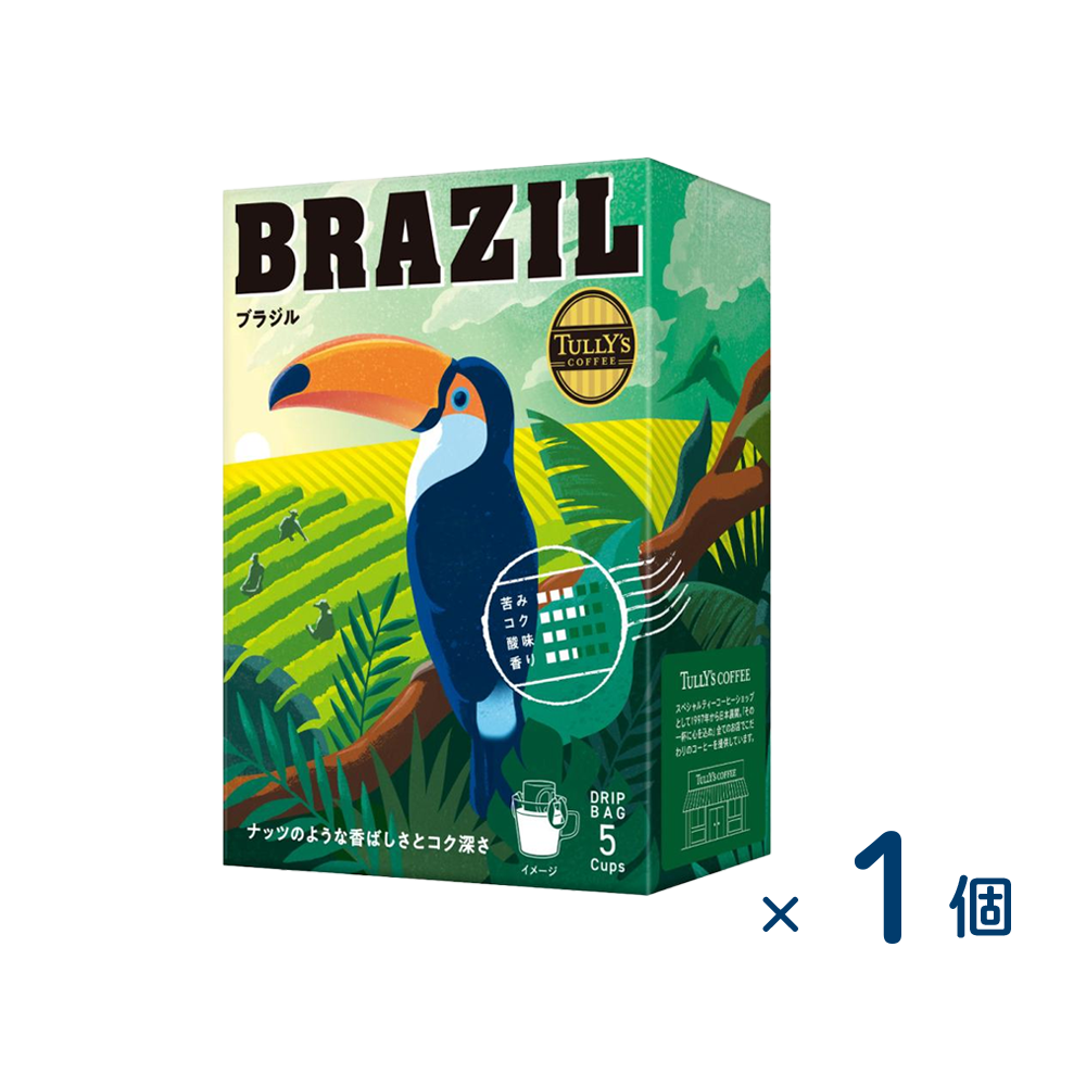 Tully's Coffee Drip Coffee Brazil 9g x 5 bags (Expiration date 2026/04/30)