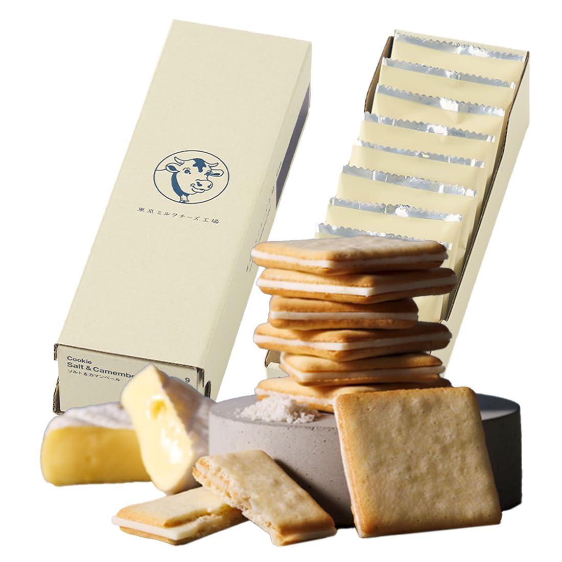 [Tokyo Milk Cheese Factory] Salt & Camembert Cookies Set of 9 (Expiration date: November 30, 2026)