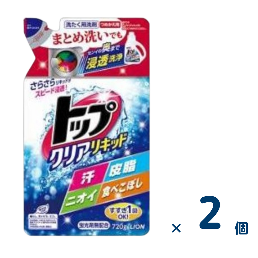 [Sold as a set] Top Clear Liquid Refill 720g 2 pieces