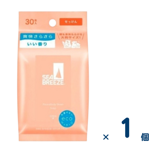 Sea Breeze Face & Body Sheet 30 Sheets (Soap) 1 Piece