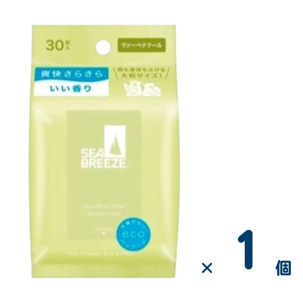 Sea Breeze Face & Body Sheet 30 pieces (Verbena Cool) 1 piece
