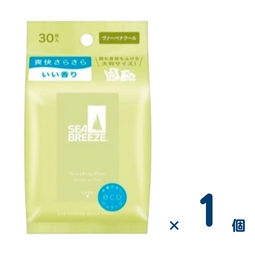 Sea Breeze Face & Body Sheet 30 pieces (Verbena Cool) 1 piece