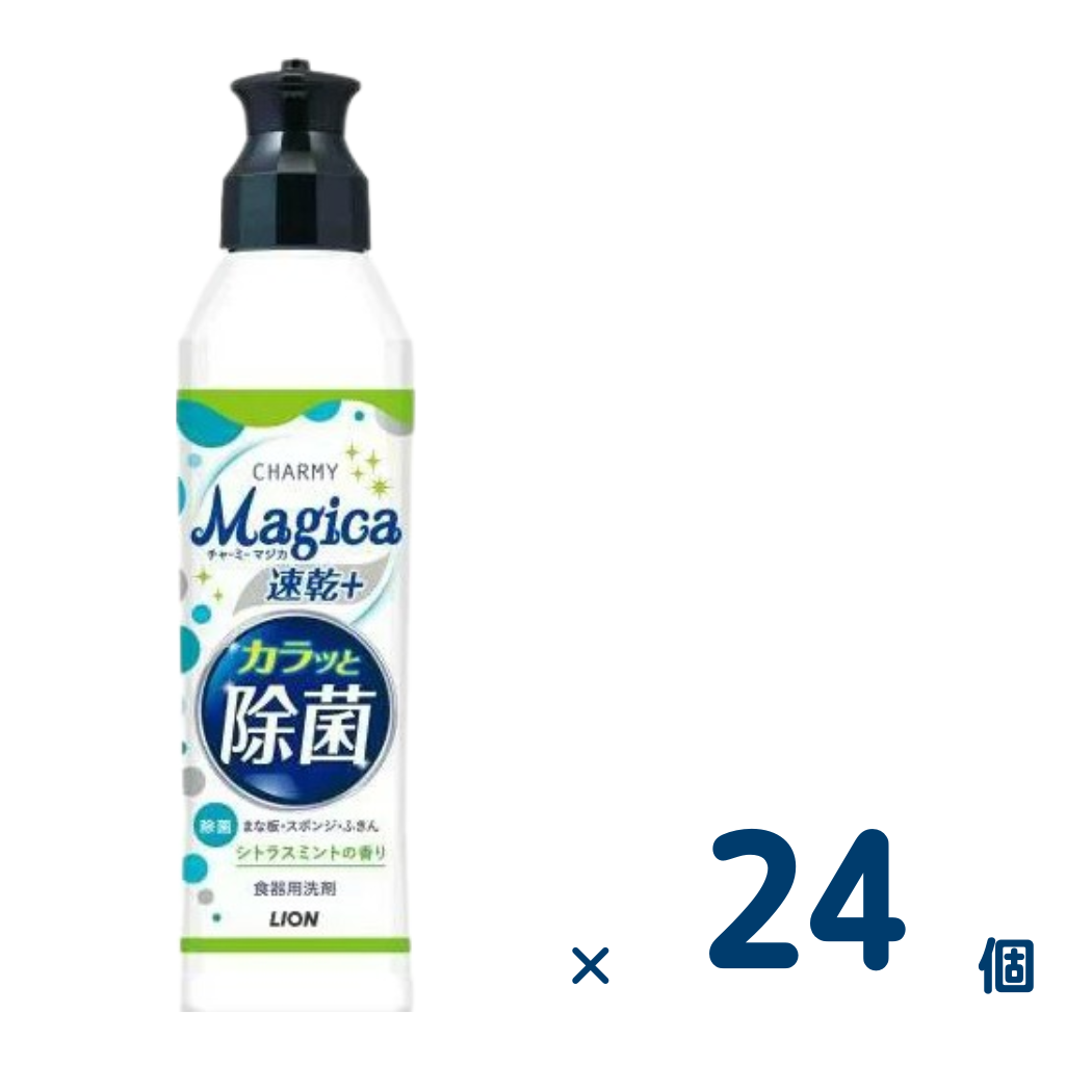 CHARMY Magica Quick Dry + Lightly Disinfecting Citrus Mint Scent 220ml [24 pieces per case]